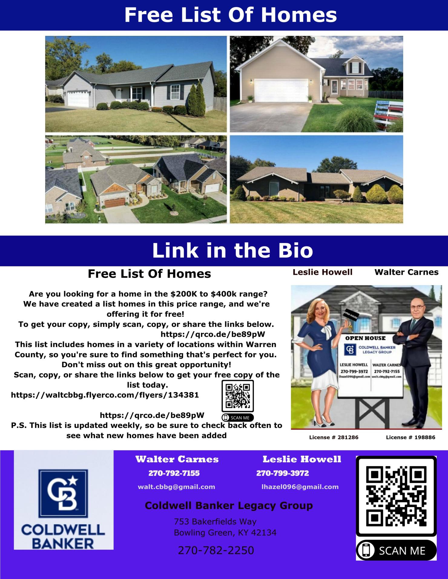 Free List of Homes 1